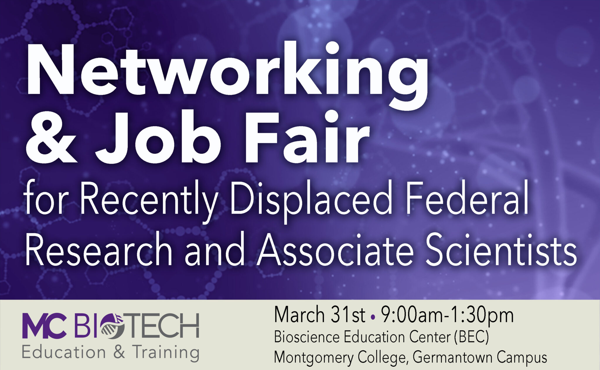 MC Biotech Networking & Job Fair – Bio-Trac®